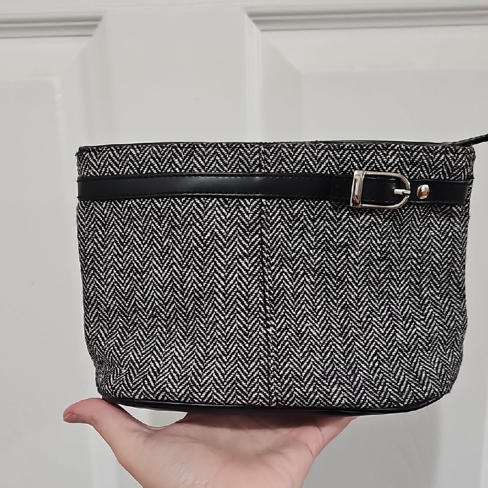 Yankee Candle Black and White Textured Bag